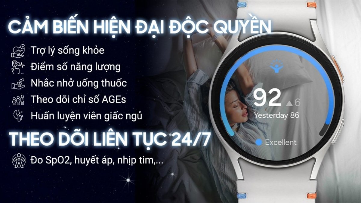 Tính năng sức khoẻ trên Galaxy Watch 7 Tính năng sức khoẻ trên Galaxy Watch 7