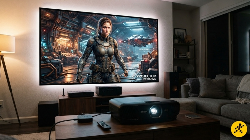 Máy chiếu 2K có độ phân giải khoảng 2048 × 1080 pixel Máy chiếu 2K có độ phân giải khoảng 2048 × 1080 pixel