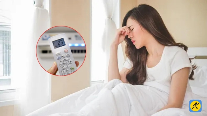 Buổi sáng ngủ dậy bị đau đầu, nặng đầu có thể là dấu hiệu của việc mở máy lạnh trong phòng kín dẫn đến thiếu oxy Buổi sáng ngủ dậy bị đau đầu, nặng đầu có thể là dấu hiệu của việc mở máy lạnh trong phòng kín dẫn đến thiếu oxy