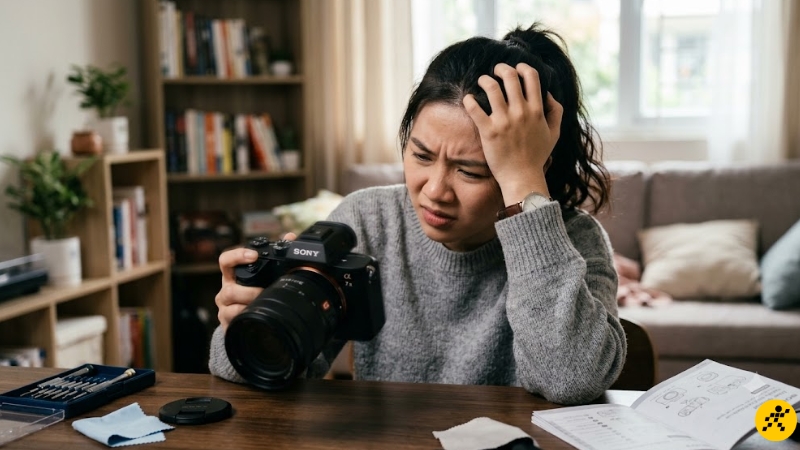 M&aacute;y ảnh Sony bị rung c&oacute; thể tự khắc phục tại nh&agrave; kh&ocirc;ng?
