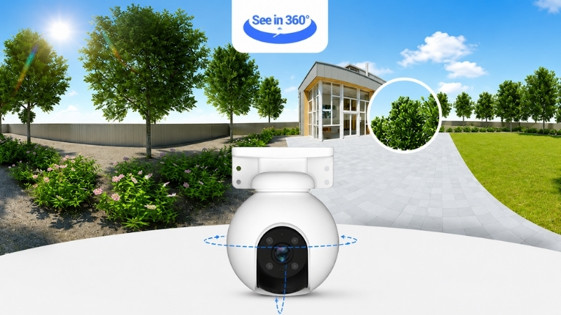 H8 Pro có góc xoay ngang 340 độ và xoay dọc 80 độ H8 Pro có góc xoay ngang 340 độ và xoay dọc 80 độ