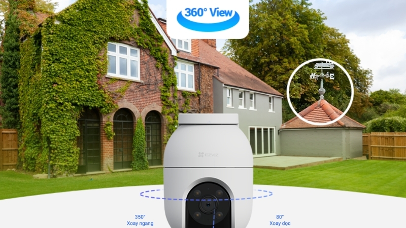 C8C có khả năng xoay ngang 350 độ và xoay dọc/nghiêng 80 độ C8C có khả năng xoay ngang 350 độ và xoay dọc/nghiêng 80 độ