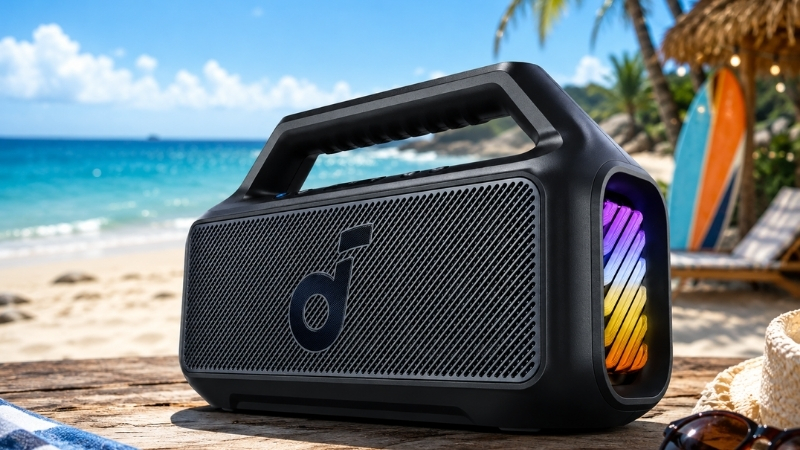 Anker Boom 2 phù hợp với nền nhạc sôi động như EDM, hip-hop, remix Anker Boom 2 phù hợp với nền nhạc sôi động như EDM, hip-hop, remix