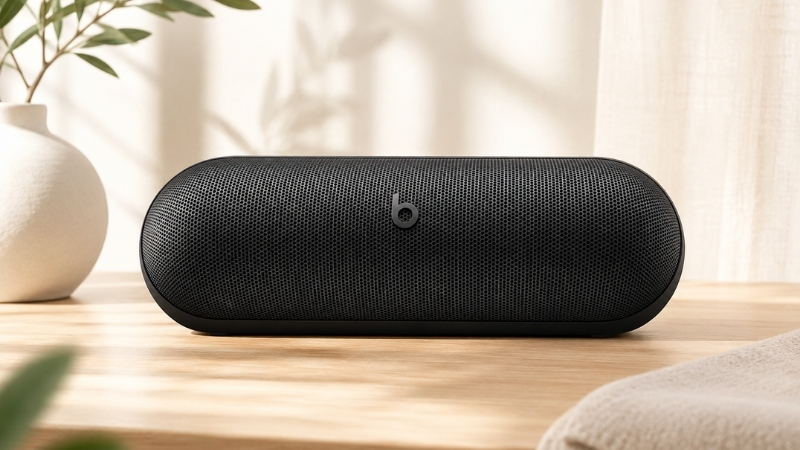 Beats Pill có trọng lượng 0.68kg, thiết kế dạng viên thuốc tối giản với lớp silicon mềm Beats Pill có trọng lượng 0.68kg, thiết kế dạng viên thuốc tối giản với lớp silicon mềm