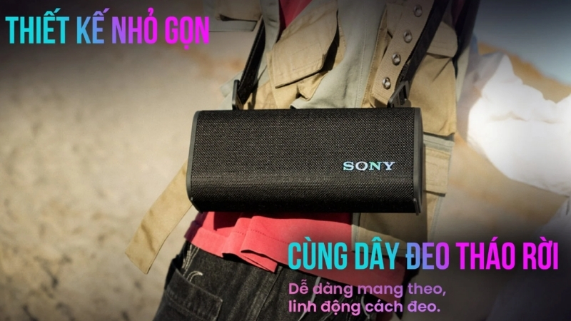 Loa Sony ULT Field 3 mang phong cách năng động, dây đeo có thể tháo rời Loa Sony ULT Field 3 mang phong cách năng động, dây đeo có thể tháo rời