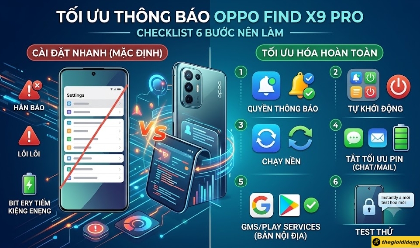 Cách test máy trước khi mua OPPO Find X9 Pro Cách test máy trước khi mua OPPO Find X9 Pro