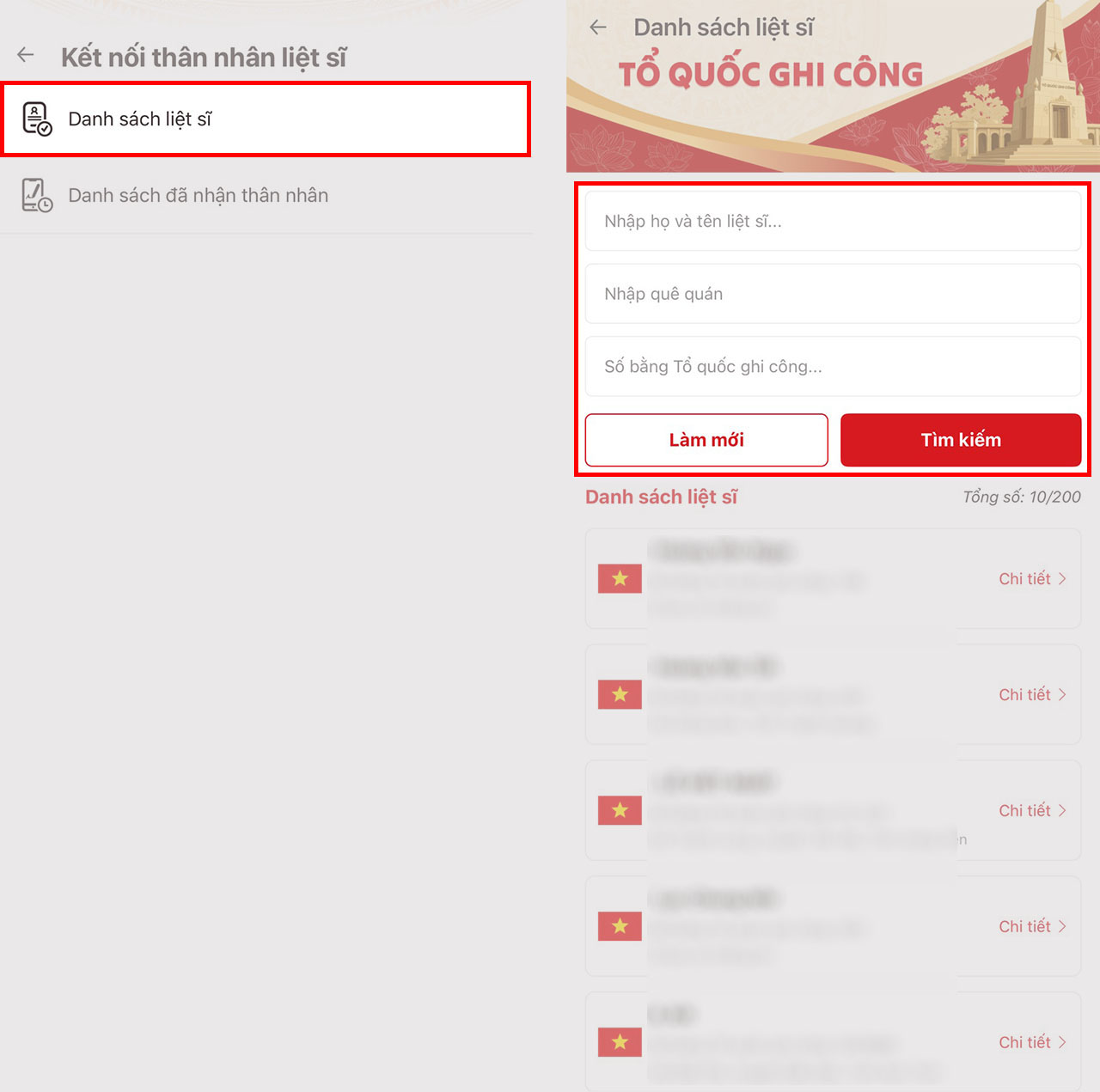 Cách tra cứu thông tin liệt sĩ trên VNeID Cách tra cứu thông tin liệt sĩ trên VNeID