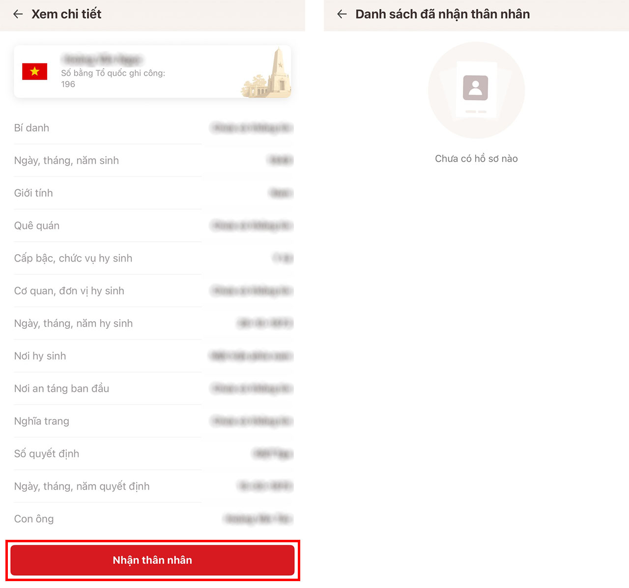 Cách tra cứu thông tin liệt sĩ trên VNeID Cách tra cứu thông tin liệt sĩ trên VNeID