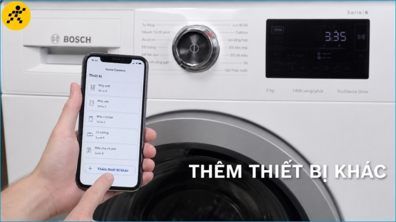 Chọn thêm thiết bị khác khi máy giặt chưa xuất hiện trong danh sách Chọn thêm thiết bị khác khi máy giặt chưa xuất hiện trong danh sách