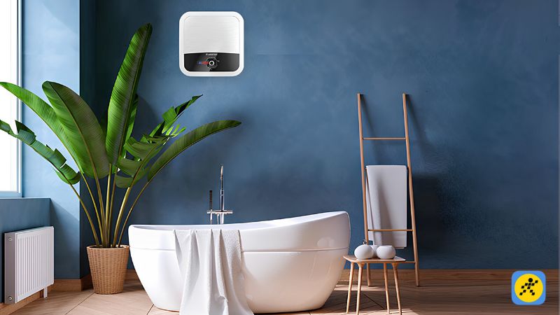 Bật bình đến khi đủ nước nóng, sau đó chủ động dập Aptomat/Cầu dao riêng của bình nóng lạnh rồi mới bước vào tắm