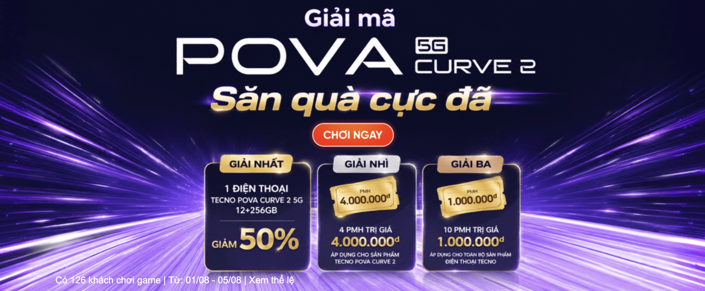 Giải mã TECNO Pova Curve 2 5G, cơ hội trúng suất mua điện thoại giảm 50%, 4 PMH trị giá 4 triệu và nhiều nữa Giải mã TECNO Pova Curve 2 5G, cơ hội trúng suất mua điện thoại giảm 50%, 4 PMH trị giá 4 triệu và nhiều nữa