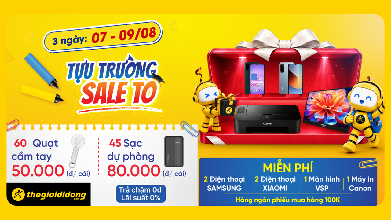 [Back To School] Tựu Trường Sale To, Hàng Loạt Sản Phẩm Công Nghệ Đua Nhau Giảm Giá Cuối Tuần