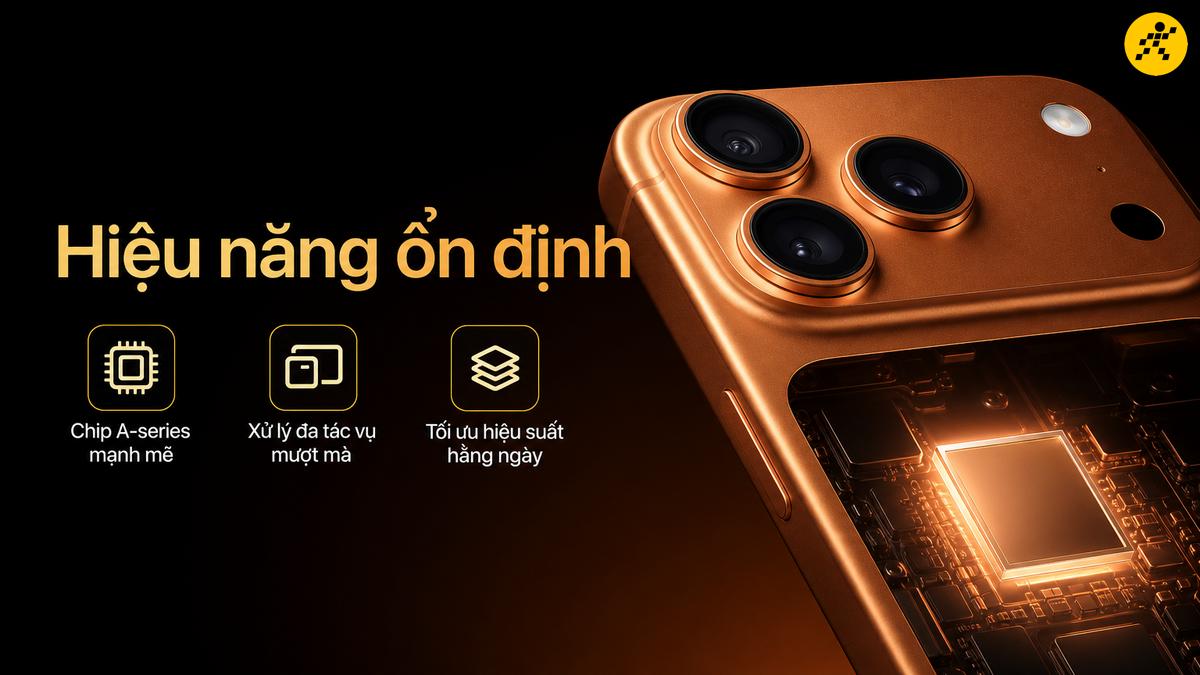 Hiệu năng ổn định nhờ chip Apple silicon