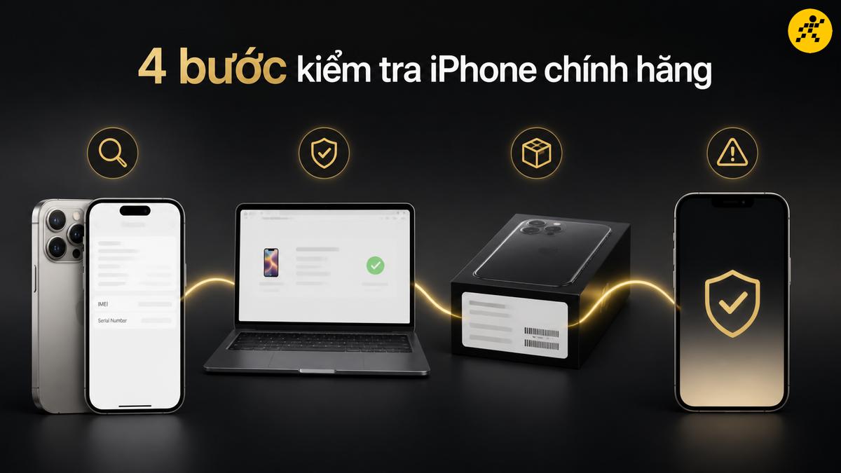 4 bước kiểm tra iPhone chính hãng Apple trước khi mua 4 bước kiểm tra iPhone chính hãng Apple trước khi mua: kiểm tra IMEI, bảo hành, hộp máy và tình trạng máy
