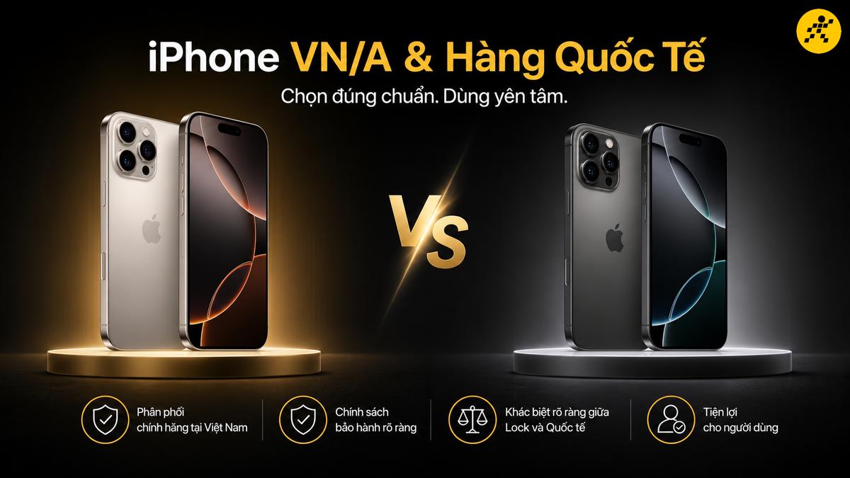 iPhone VN/A là gì, khác gì hàng quốc tế và iPhone lock So sánh iPhone VN/A phân phối chính hãng tại Việt Nam với hàng quốc tế và iPhone lock