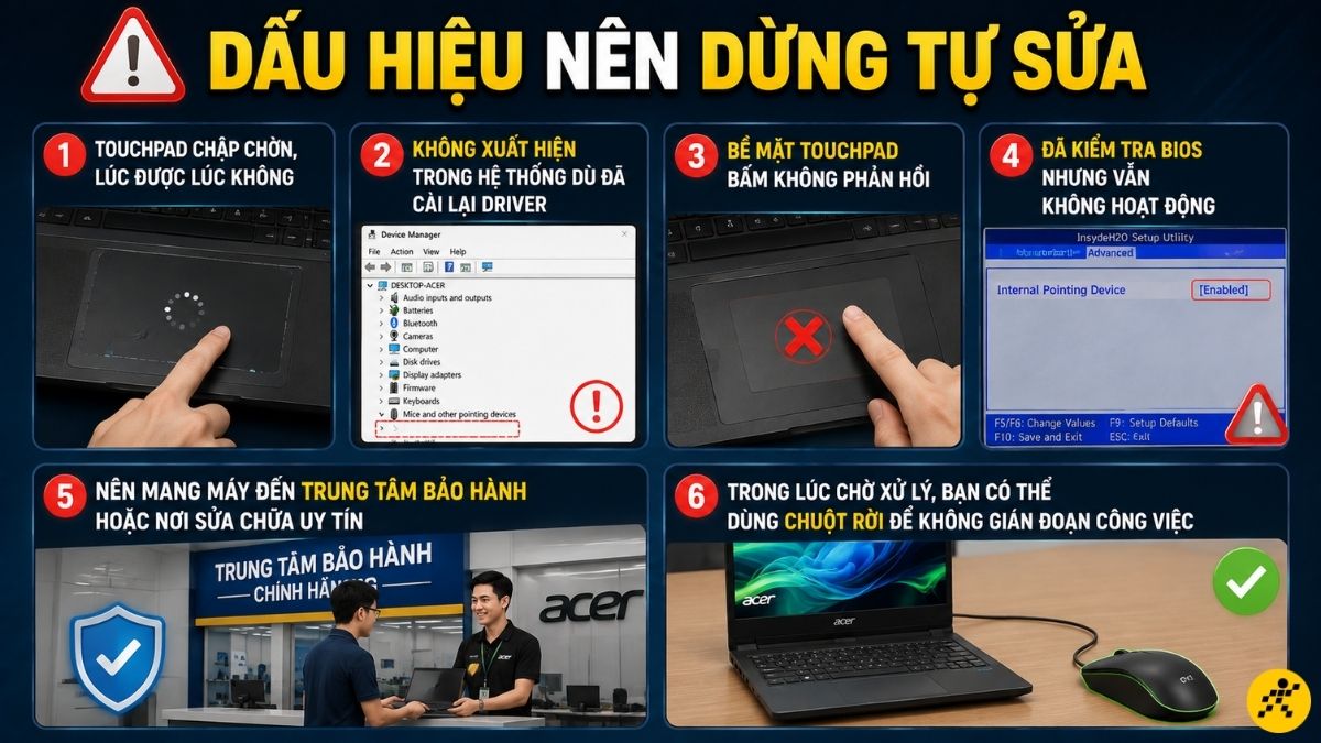 Dấu hiệu nên dừng tự sửa Dấu hiệu nên dừng tự sửa
