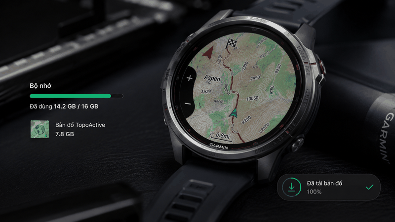 Bản đồ và dữ liệu điều hướng Garmin chiếm nhiều bộ nhớ Bản đồ và dữ liệu điều hướng Garmin chiếm nhiều bộ nhớ