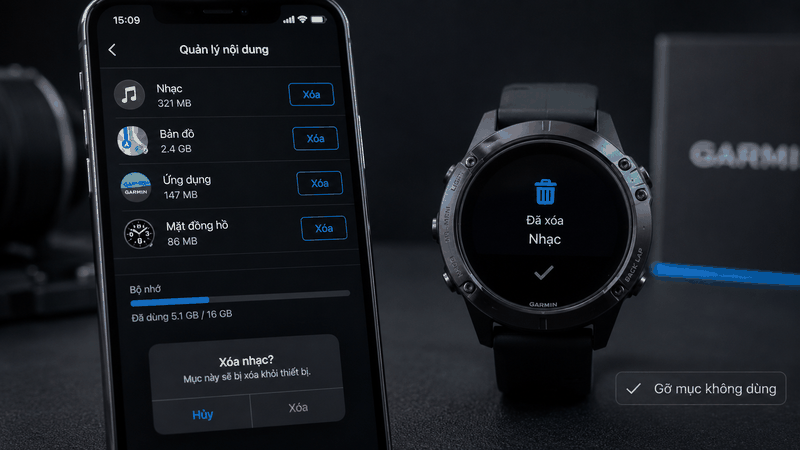 Gỡ nhạc bản đồ ứng dụng không dùng để giải phóng bộ nhớ Garmin Gỡ nhạc bản đồ ứng dụng không dùng để giải phóng bộ nhớ Garmin