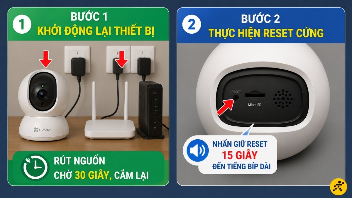 Thực hiện Reset cứng