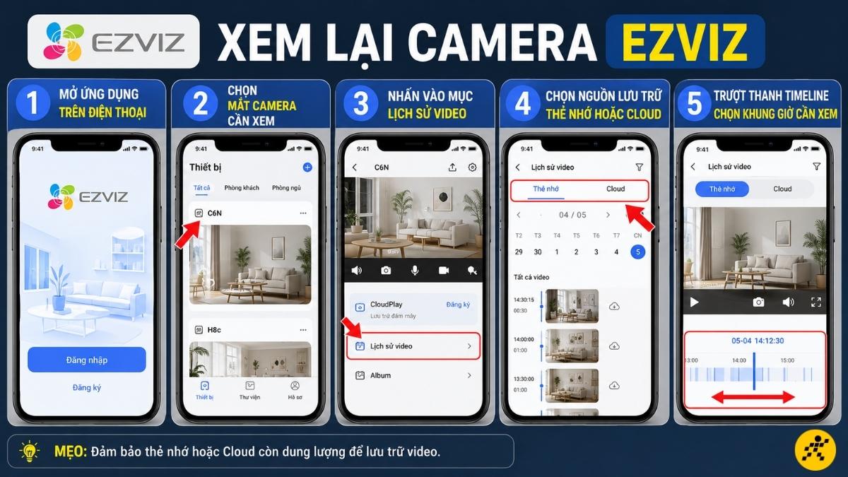 Xem lại camera EZVIZ
