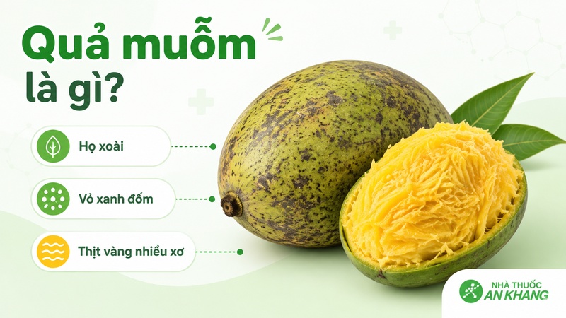 Quả muỗm có hình dáng gần giống quả xoài, có mùi thơm đặc trưng Quả muỗm có hình dáng gần giống quả xoài, có mùi thơm đặc trưng