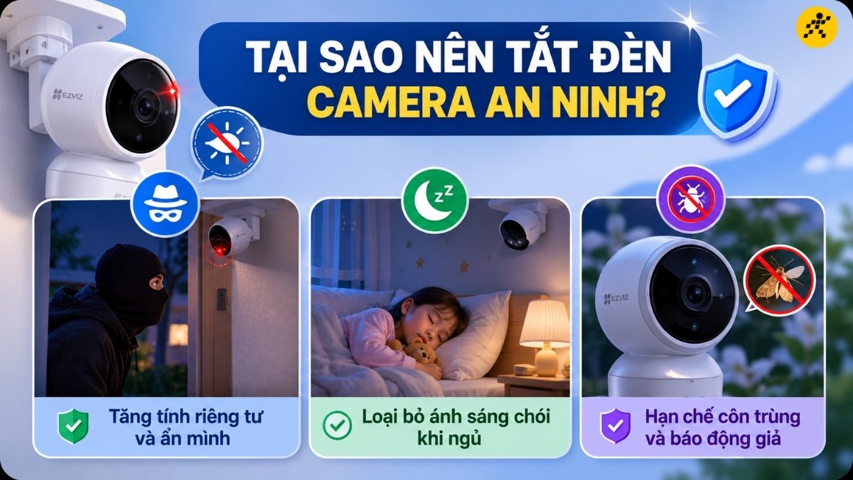 Lý do nên tắt đèn camera an ninh Lý do nên tắt đèn camera an ninh