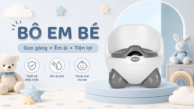 Bô gấu Hokori 5458 thiết kế nhỏ gọn, dễ sử dụng