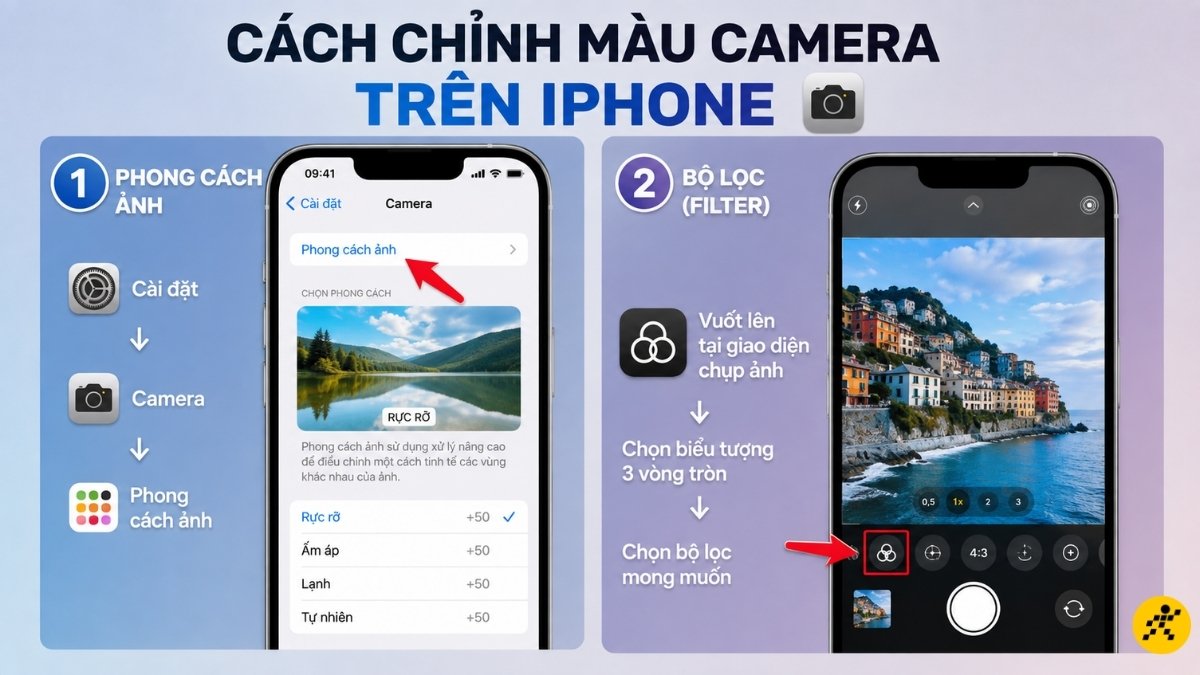 C&aacute;ch chỉnh m&agrave;u camera tr&ecirc;n iPhone