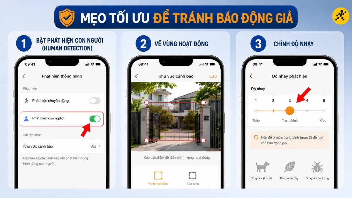 Mẹo tối ưu để tr&aacute;nh b&aacute;o động giả
