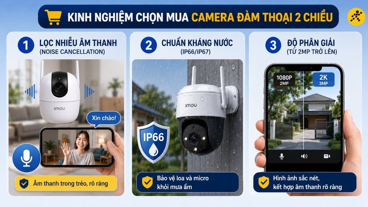 Kinh nghiệm chọn mua camera đ&agrave;m thoại 2 chiều