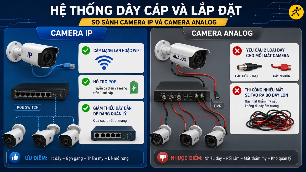 Hệ thống d&acirc;y c&aacute;p v&agrave; lắp đặt