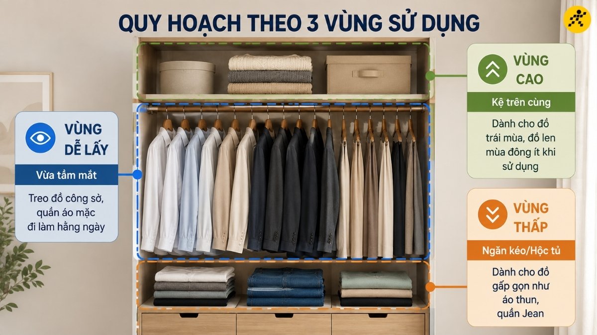 Quy hoạch theo 3 vùng sử dụng
