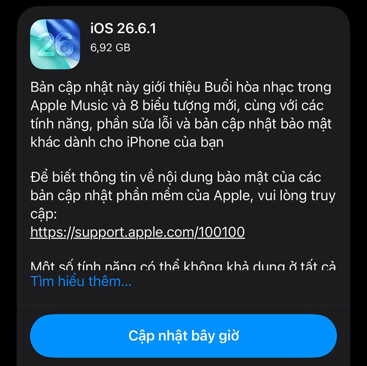 Ios 26.6.1 Chính Thức Phát Hành