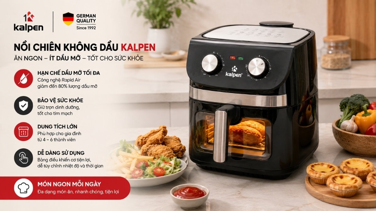 Nồi chiên không dầu Kalpen