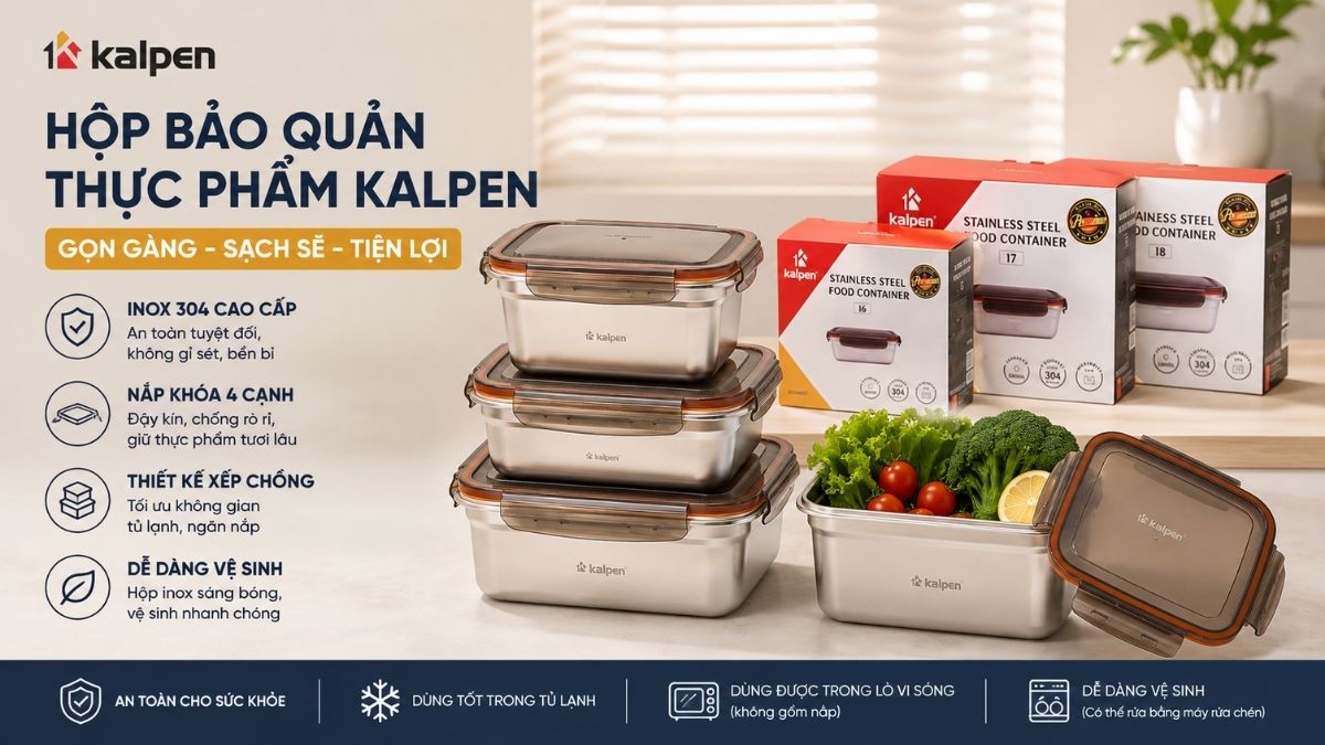 Hộp bảo quản thực phẩm Kalpen