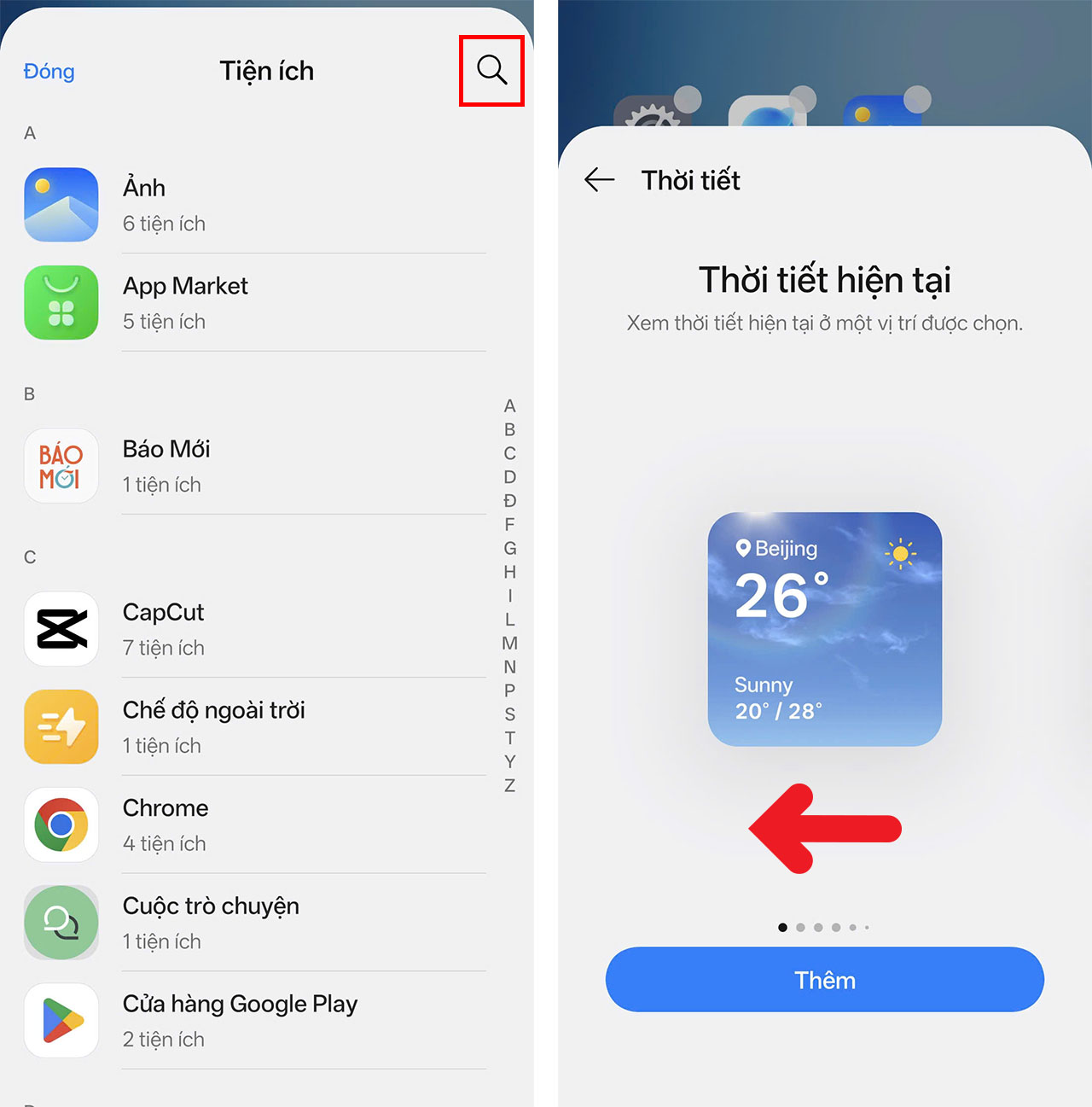 Cách thêm widget mới trên ColorOS 16 Cách thêm widget mới trên ColorOS 16
