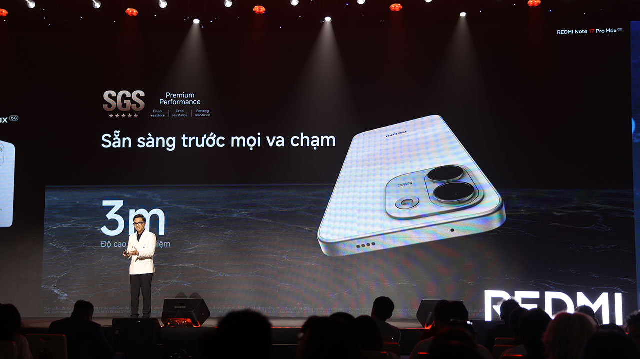 Sự kiện ra mắt Xiaomi Redmi Note 17 series tại Việt Nam