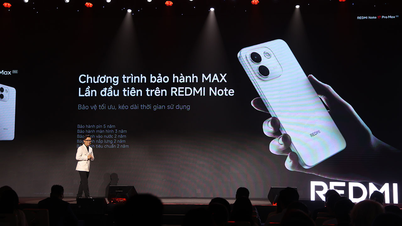Sự kiện ra mắt Xiaomi Redmi Note 17 series tại Việt Nam