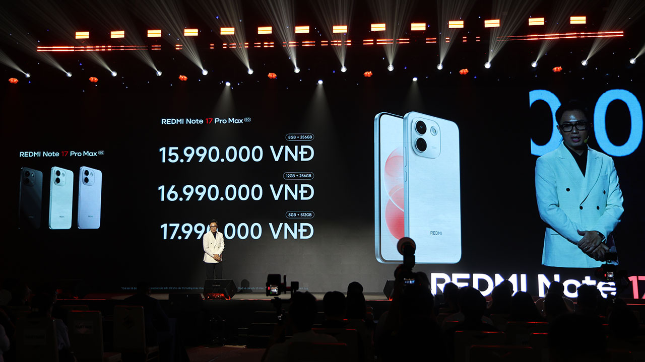 Sự kiện ra mắt Xiaomi Redmi Note 17 series tại Việt Nam