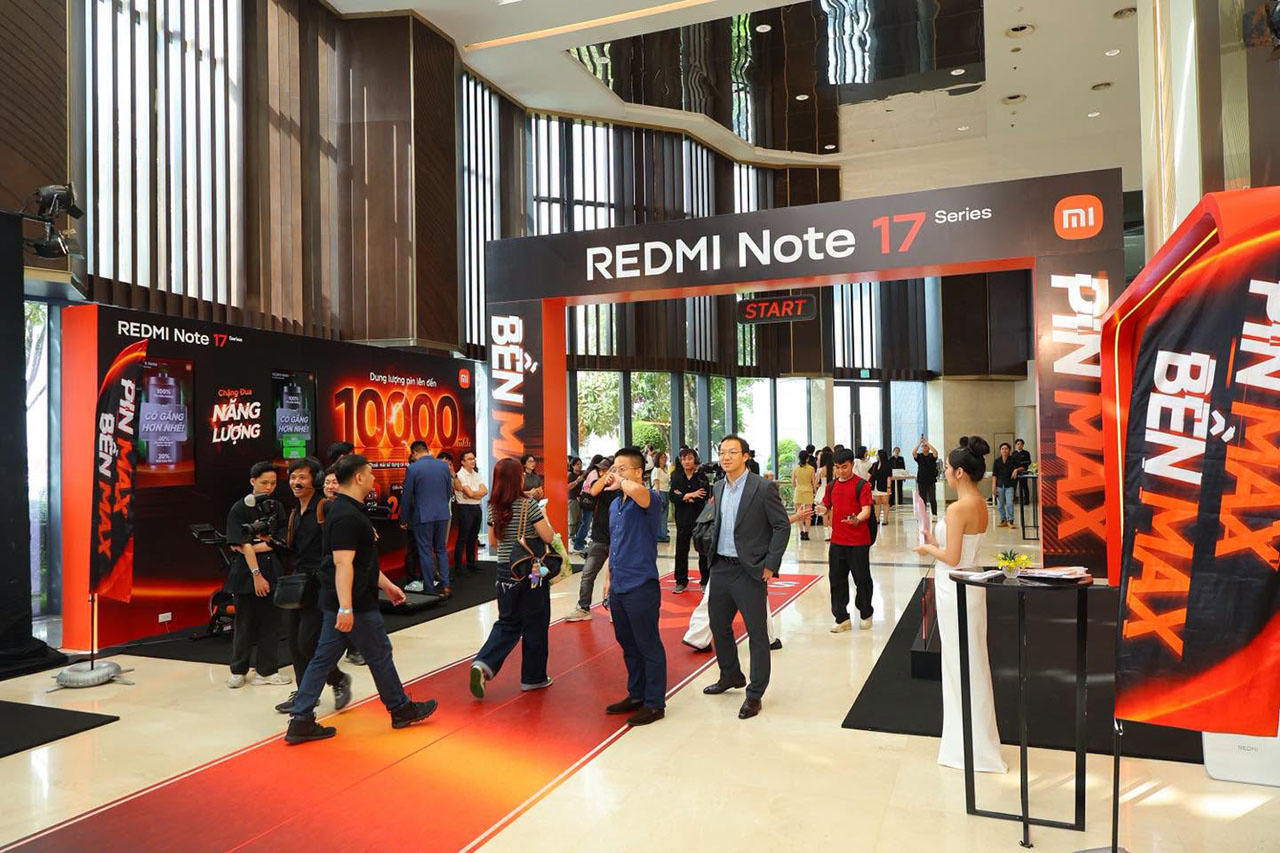 Sự kiện ra mắt Xiaomi Redmi Note 17 series tại Việt Nam