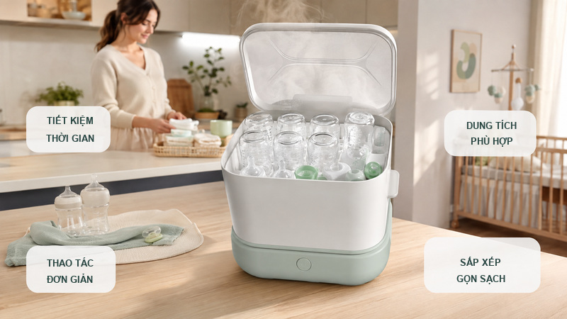 Máy tiệt trùng bình sữa – giải pháp tối ưu cho các gia đình hiện đại Máy tiệt trùng bình sữa – giải pháp tối ưu cho các gia đình hiện đại