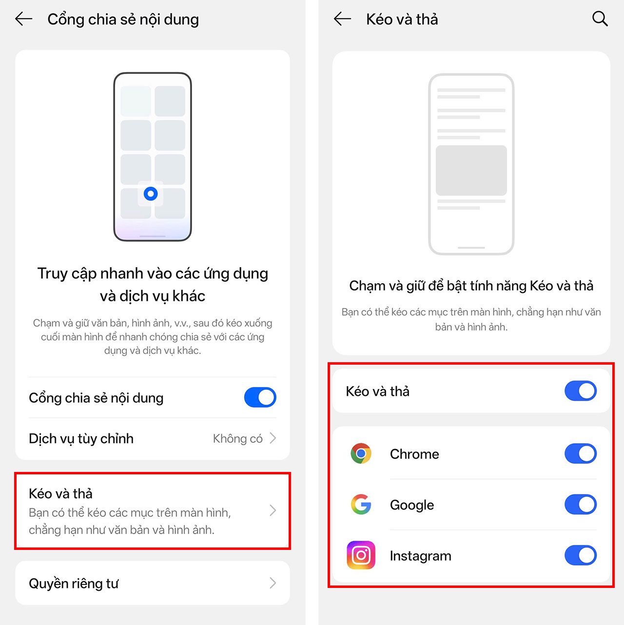 Cách dùng cổng chia sẻ nội dung trên OPPO Cách dùng cổng chia sẻ nội dung trên OPPO