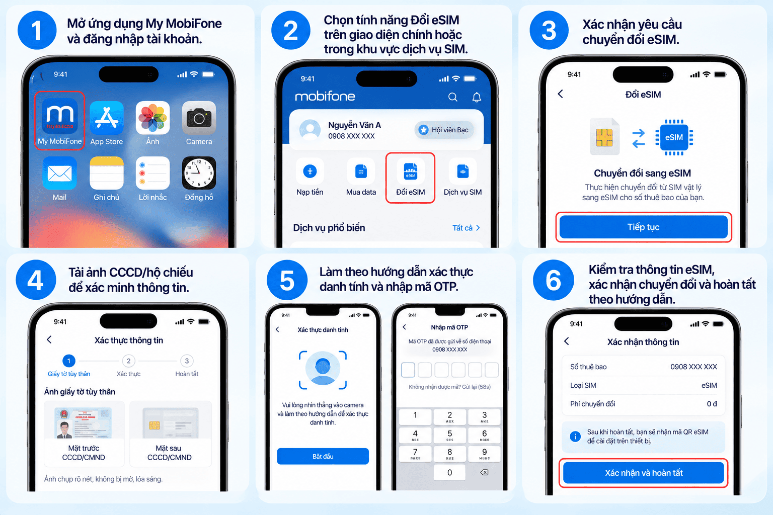Cách lấy lại eSIM trên ứng dụng My MobiFone Cách lấy lại eSIM trên ứng dụng My MobiFone