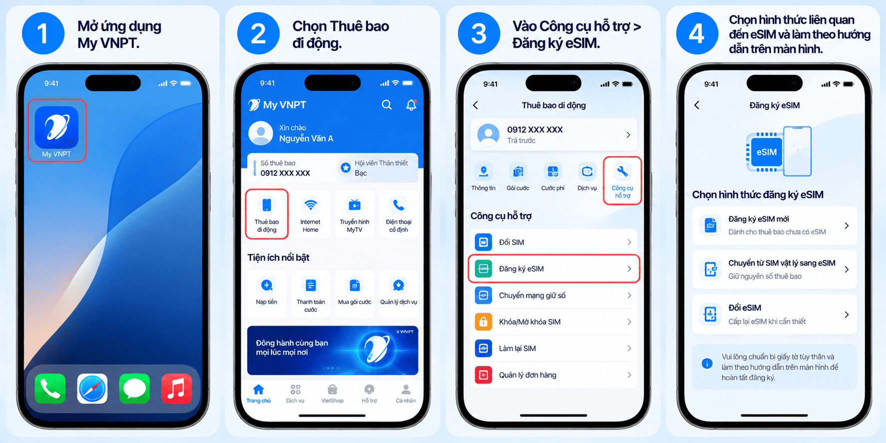 Cách lấy lại eSIM trên My VinaPhone Cách lấy lại eSIM trên My VinaPhone