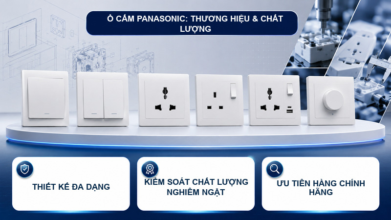 Ổ cắm Panasonic – Thương hiệu uy tín và chất lượng