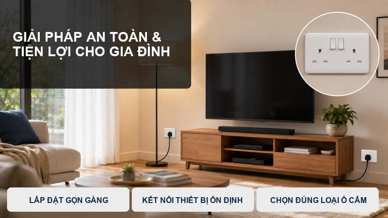 Ổ cắm Panasonic – Giải pháp an toàn và tiện lợi cho gia đình