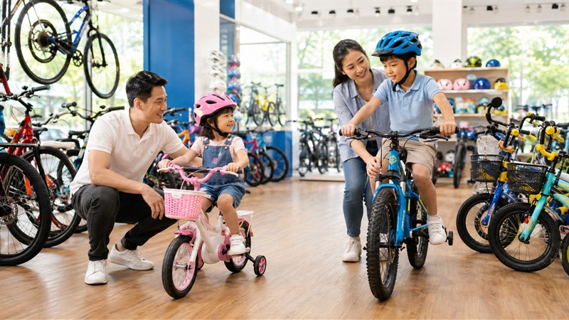 Chọn xe đạp đúng độ tuổi và mục đích sử dụng Chọn xe đạp đúng độ tuổi và mục đích sử dụng