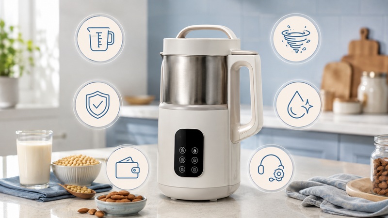 Tiêu chí chọn thương hiệu máy làm sữa hạt