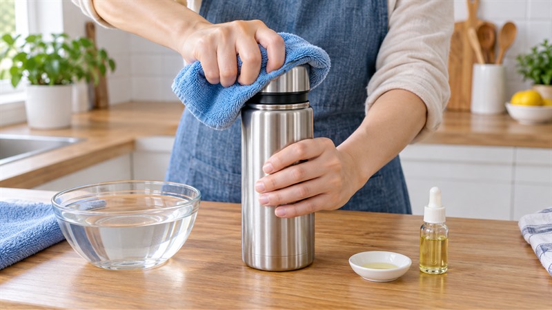 Cách xử lý khi nắp bình giữ nhiệt bị kẹt