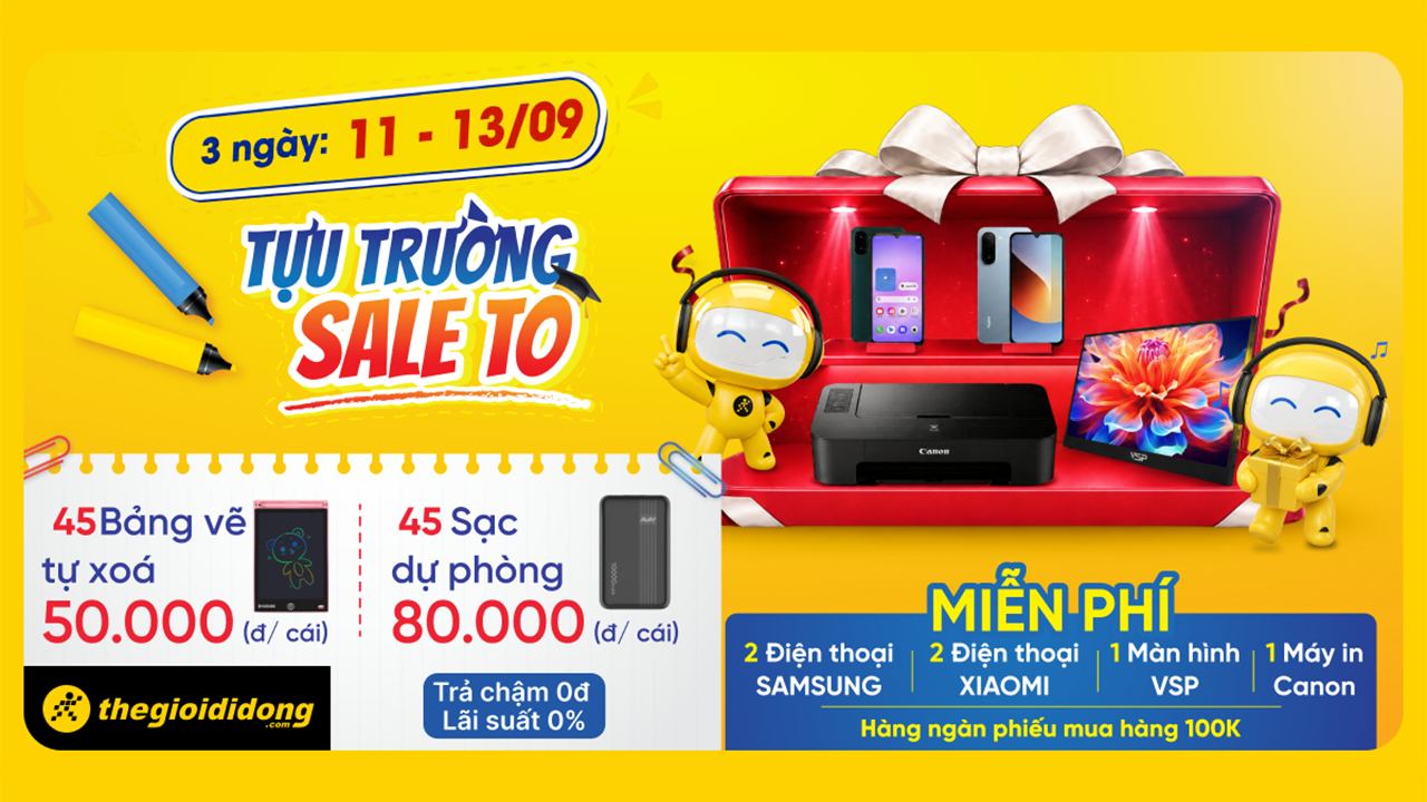 [Back to School] Tựu trường sale to, hàng loạt sản phẩm công nghệ đua nhau giảm giá cuối tuần